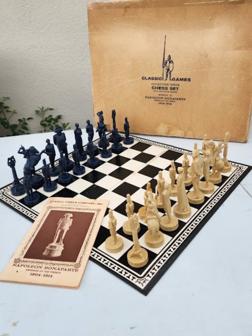 1966 Napoleon Bonaparate Collector's Series Vintage Chess Set by Classic Games C